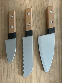 Professional Chef Knifes for Kids' Play Kitchen