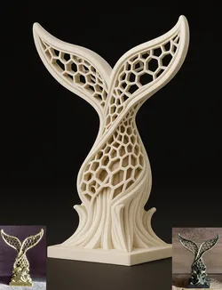Whale Tail Sculpture