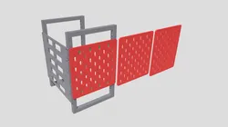 3D printable rack - Support Beam for Printable Skadis Mount