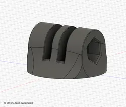 Action Camera Mount Base (GoPro-style, import this into your project)