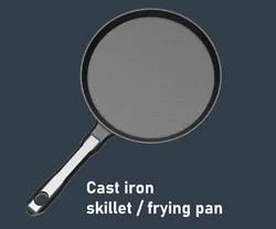 Cast iron skillet / frying pan - Rapunzel