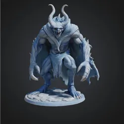 Characters & Creatures STL تنزيل - ice demon game rpg - Warjacob
