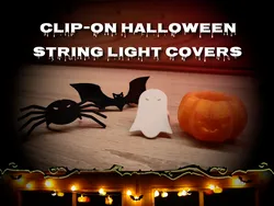 Clip-on Halloween string light covers