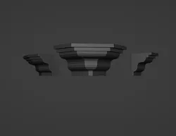 Cornice decoration of the building or interior finishes