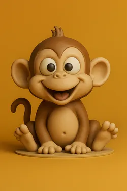 Goofy Monkey Statue