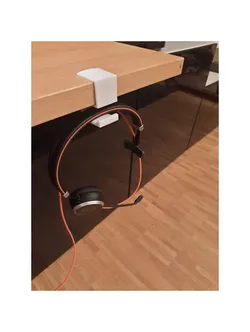 Headset holder desk