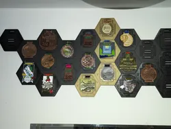 Hexagonal Medal Holder - sechseckiger Medaillenhalter