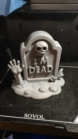 I’m Dead – Lustiges Halloween Grabstein Modell