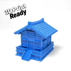 Props & Terrain STL تنزيل - Japanese House - 3D Everything