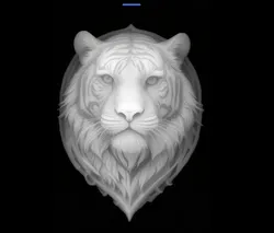Tiger bust