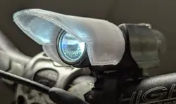 Zebralight Flashlight SC60 Bikelight Shade Clip - v3.0 - parametric