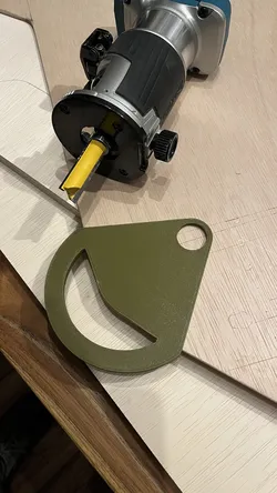 45 degree hand router rounding template