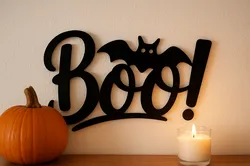 BOO! Halloween Wall Sign