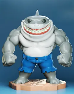 Characters & Creatures STL Descărcare - King Shark - user1254270903