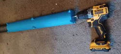 Drill Guide for Solid Foam Cylinders