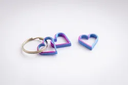 Heart Key Identifier / keyring - Key Charm - Gift idea - last meters - Gift inspiration