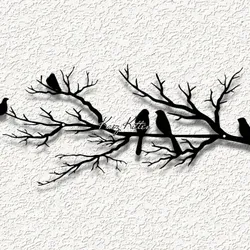 Home Decorations & Ornaments STL تنزيل - birds branch WALL ART HOME DECOR - Kaoz Kitten