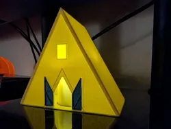 Midsommar Yellow Temple LED Tea Candle Cover