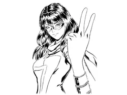 Ms. Marvel stencil