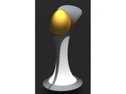 Statue of golden egg
