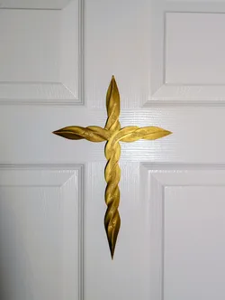 The Holy Spiral Wall Art - Stylized Cross Decoration