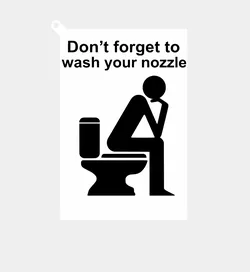 The  Wash Your Nozzle Warning Sign
