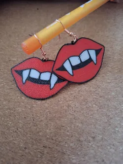 Vampire Lips Earrings - Bloody Bite // Ohrringe Vampir // no AMS/MMU requiered