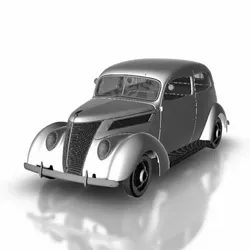Vehicles & Machinery STL indir - Ford Tudor 1937 - 3DCARSALON