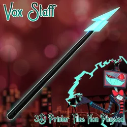 Vox Lightning Cosplay Staff/Cane Hazbin Hotel