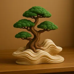 Zen Bonsai Tree Sculpture