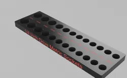 ¼ Inch Drive Metric Socket Organizer
