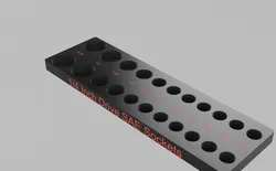¼ Inch Drive SAE Socket Organizer