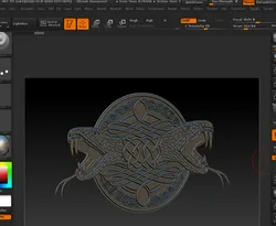 Celtic pattern with a snake