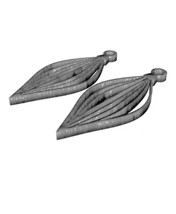Christmas Ornament Earring 1.stl