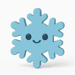 Cute Snowflake Character