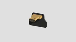 CY CYFPVHDMI Micro HDMI Type D Male Down Angled 90 Degree
