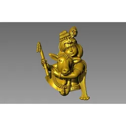 🐄 Divine Krishna Embracing Calf: High-Detail 3D STL 🕉️✨