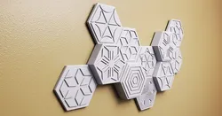 Hexagonal Geometric Wall Art