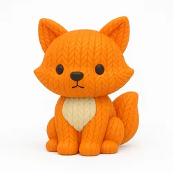 Knitted Little Fox
