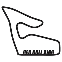 Red Bull Ring Racetrack Silhouette