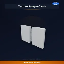 Set Of Tactile Texture Sample Cards, Different Surfaces, - STL File for 3D Printing