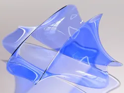 Shelled fillet volume manifold abstract shape.