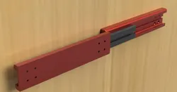 Smooth Drawer Slide without Bearings (Vollauszug - Open Drawer System)