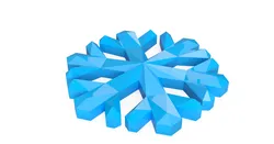 Snowflake Ornament (Low Poly)