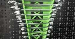 Spanner / Wrench pegboard holder & wall mounted version (New expansion bracket added for imperial SAE sets)