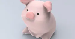 Squat pig（generated by Revopoint POP）