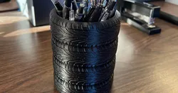Stacked Tires Pen Holder