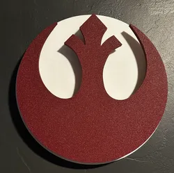 Fișiere pentru imprimante 3D | Fișier 3MF | 3D Wall Mounted Rebel Logo