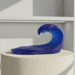 Fișiere pentru imprimante 3D | Fișier 3MF | Sculptural Ocean Wave Decor
