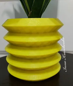 flowerpot wave forms 3D Print Model in Decor 377971
